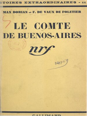 cover image of Le comte de Buenos-Aires